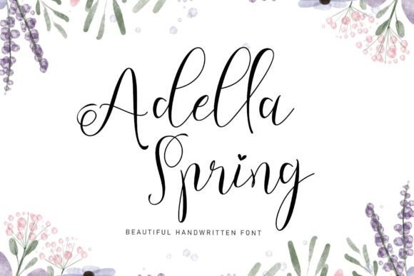 Adella Spring: A Refined Handwritten Font for Digital Branding