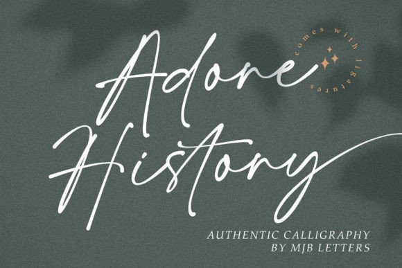 Adore History: A Handwritten Script Font for Campaign Headlines