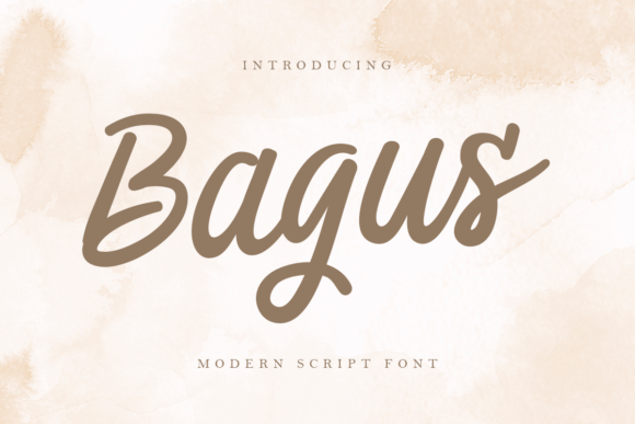 Bagus: A Modern Script Font That Elevates Your Brand