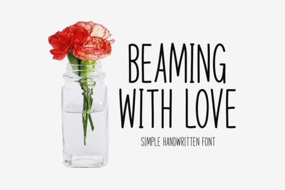 Beaming with Love: A Handwritten Font That Elevates Digital Branding
