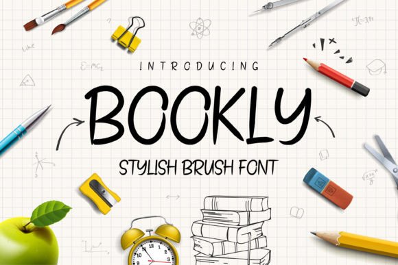 Bookly: A Sweet, Friendly Brush Handwritten Font