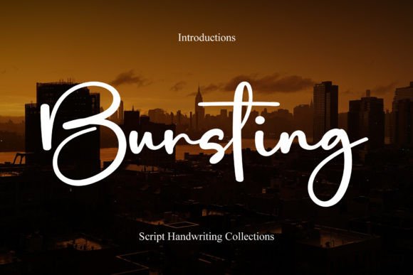 Bursting: An Elegant Handwritten Typeface for Thoughtful Branding