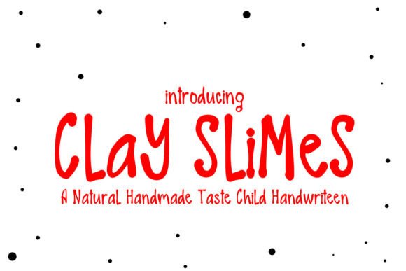 Clay Slimes: A Handwritten Font That Feels Like a Warm Welcome