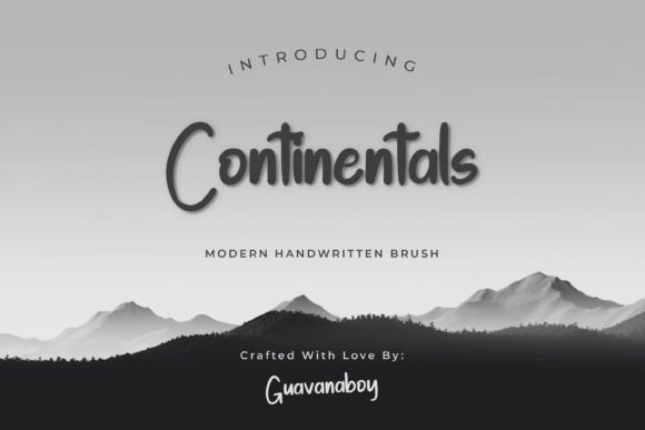 Continentals: A Handwritten Font That Elevates Digital Branding