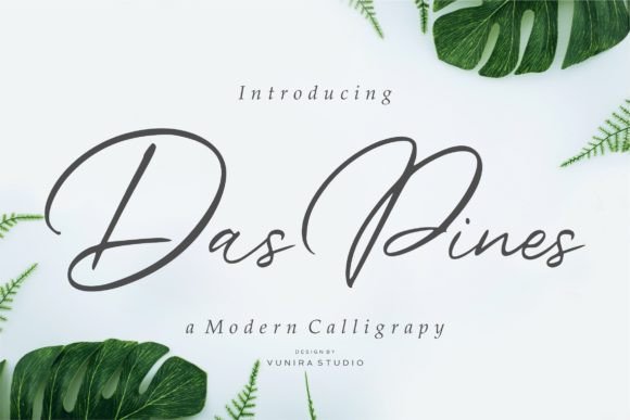 Das Pines: A Refined Script Font for Elegant Web Design