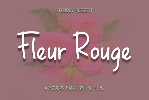 Fleur Rouge: A Modern Handwritten Typeface for Editorial Design
