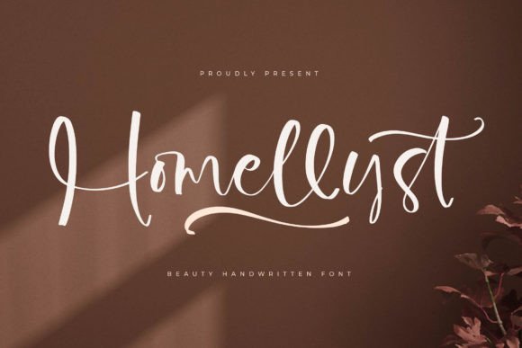Homellyst: A Handwritten Script Font for Elegant Craft Projects