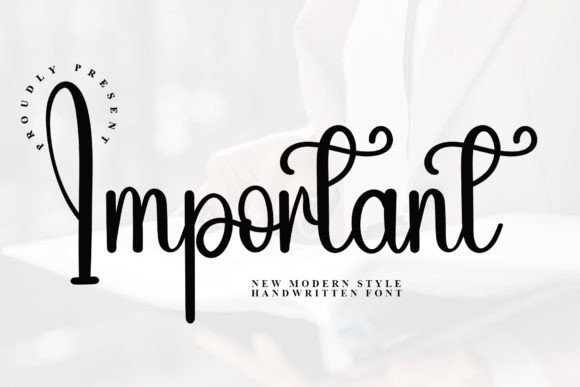 Important: A Handwritten Font That Feels Like Your Best Creative Idea