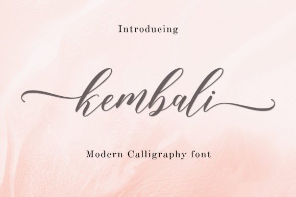 Kembali: A Contemporary Script Font for Thoughtful Design
