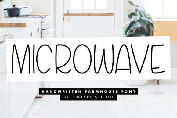 Microwave Font: A Tall, Cute Script for Warm Brand Identities