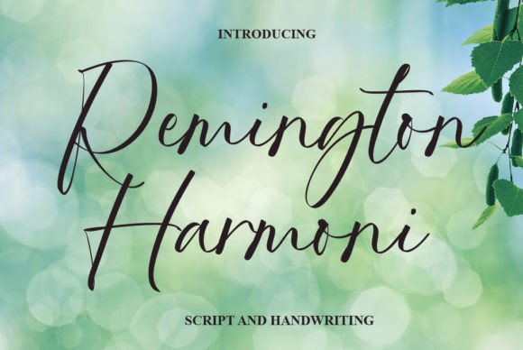 Remington Harmoni: A Script Font That Elevates Handmade Charm