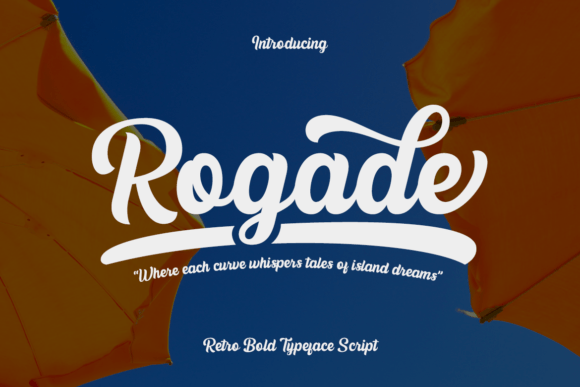 Rogade: A Bold Retro Script Font for Playful Branding