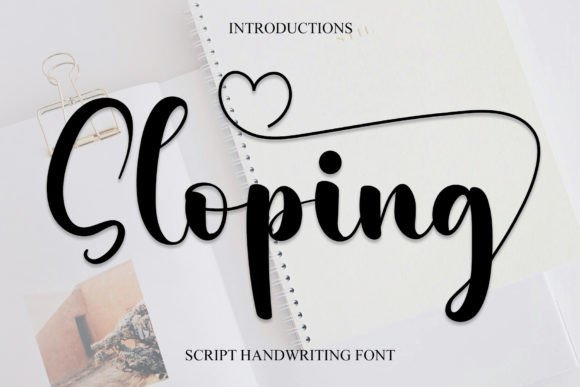 Sloping: A Stylish Handwritten Font for Small Business Branding