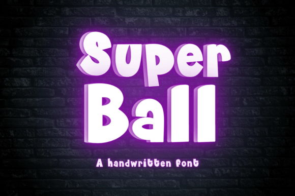 Super Ball Handwritten Font for Crafters & Sellers