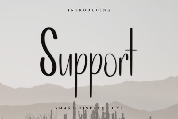 Support: A Handwritten Font That Holds Space for Meaning
