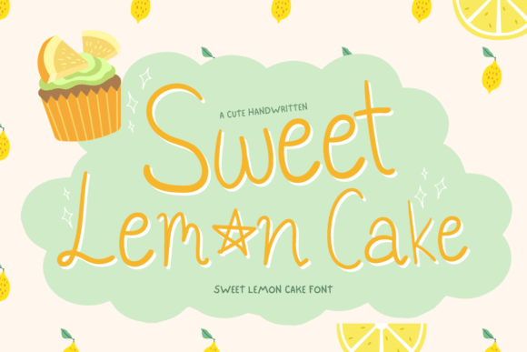 Sweet Lemon Cake Font: A Warm, Handwritten Touch for Small Business Branding