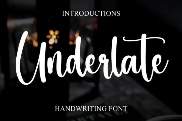 Underlate: A Bold Script Font for Editorial Impact